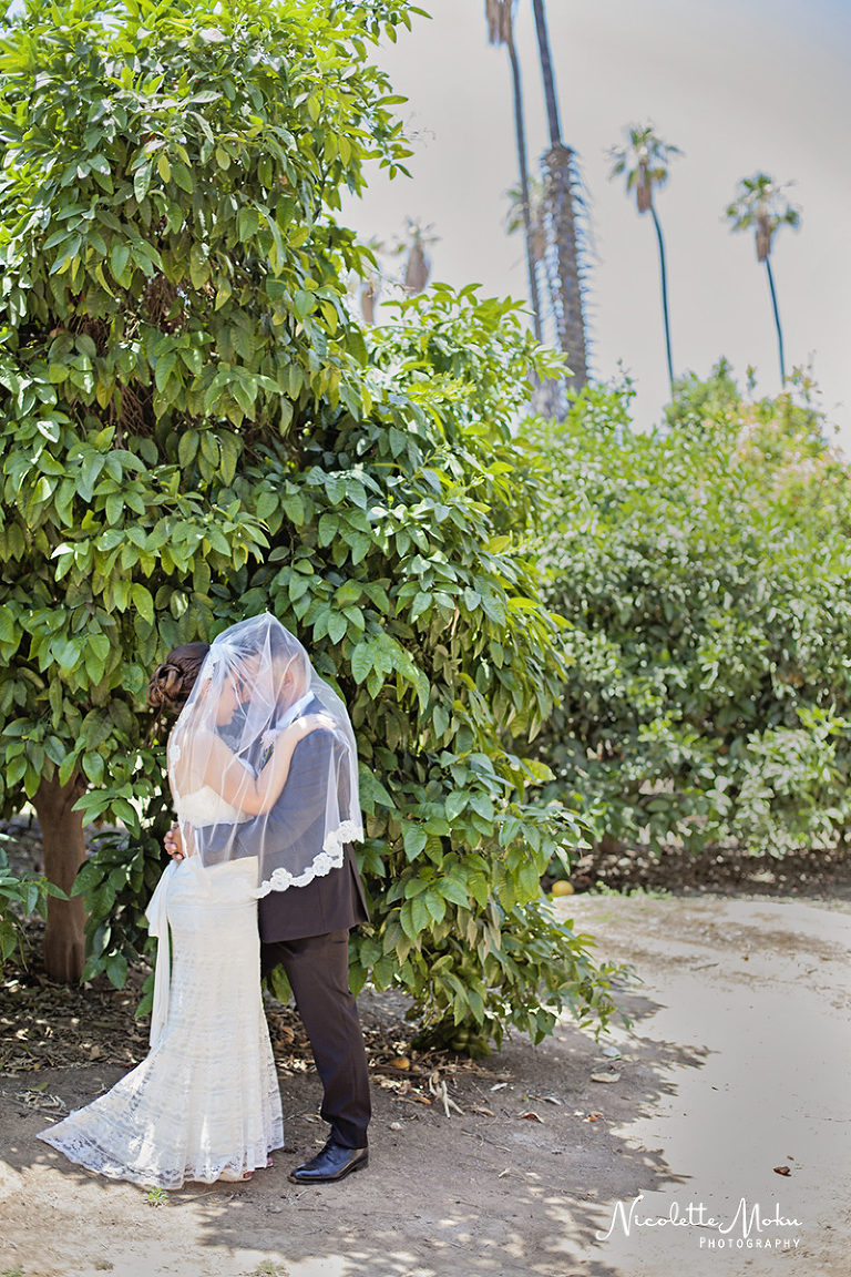 Riverside wedding, outdoor wedding, intimate wedding, diy wedding, homemade bouquet, citrus historical park wedding, I.E wedding, small wedding, california state historical park, orange grove wedding, citrus grove wedding, summer wedding, I.E wedding photographer, Riverside wedding photographer, Nicolette Moku Photography wedding, peony bouquet, Inland Empire wedding photographer, black and white wedding photos