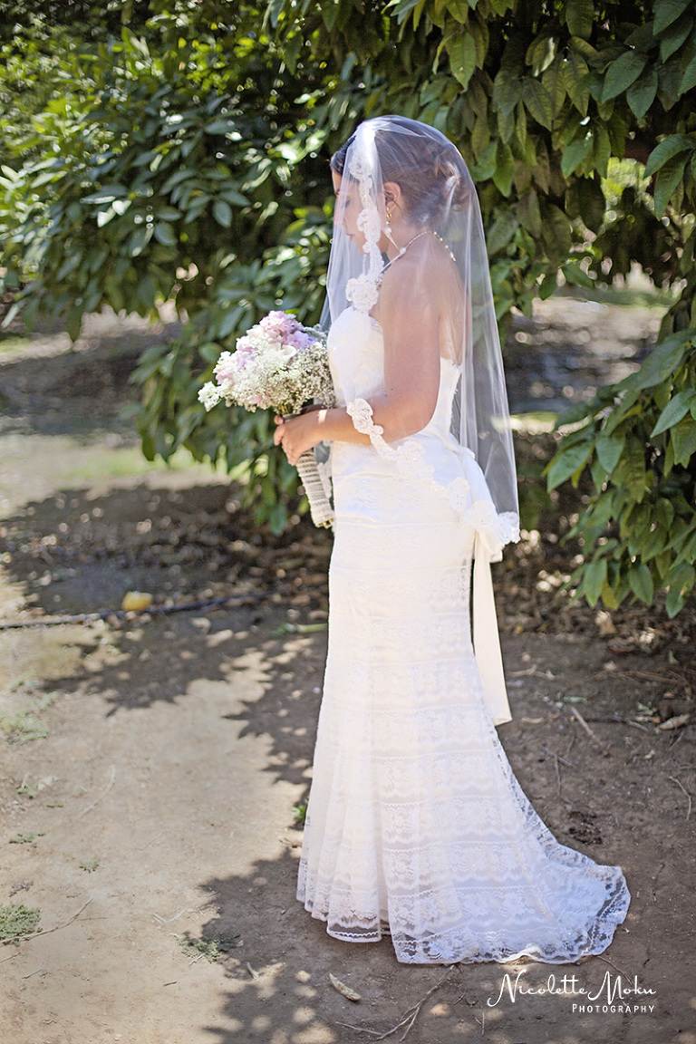 Riverside wedding, outdoor wedding, intimate wedding, diy wedding, homemade bouquet, citrus historical park wedding, I.E wedding, small wedding, california state historical park, orange grove wedding, citrus grove wedding, summer wedding, I.E wedding photographer, Riverside wedding photographer, Nicolette Moku Photography wedding, peony bouquet, Inland Empire wedding photographer, black and white wedding photos