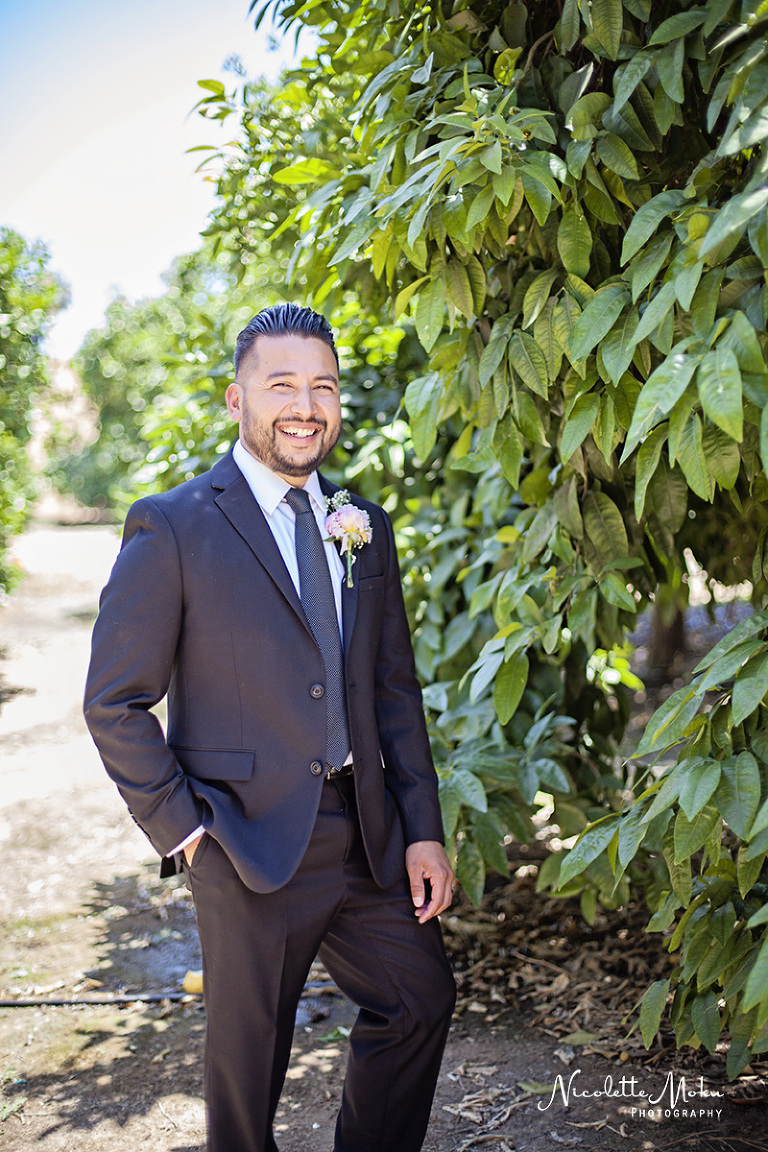 Riverside wedding, outdoor wedding, intimate wedding, diy wedding, homemade bouquet, citrus historical park wedding, I.E wedding, small wedding, california state historical park, orange grove wedding, citrus grove wedding, summer wedding, I.E wedding photographer, Riverside wedding photographer, Nicolette Moku Photography wedding, peony bouquet, Inland Empire wedding photographer, black and white wedding photos