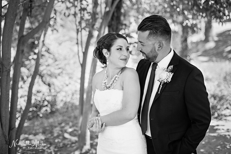 Riverside wedding, outdoor wedding, intimate wedding, diy wedding, homemade bouquet, citrus historical park wedding, I.E wedding, small wedding, california state historical park, orange grove wedding, citrus grove wedding, summer wedding, I.E wedding photographer, Riverside wedding photographer, Nicolette Moku Photography wedding, peony bouquet, Inland Empire wedding photographer, black and white wedding photos