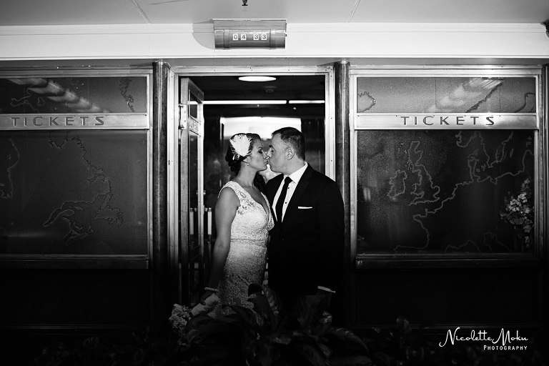 Palos Verdes wedding, glass chapel wedding, wayfarer's chapel wedding, vintage wedding, travel theme wedding, blue wedding, lace wedding gown, ivanka trump wedding shoes, queen mary wedding, queen mary grand salon wedding, san vicente park wedding portraits, beach view wedding, southern california wedding, black and white wedding photos, fun and classy wedding, lace wedding dress, hydrangea flower arrangements, unique wedding theme, southern california wedding photographer, los angeles wedding photographer, long beach wedding photographer, palos verdes wedding photographer