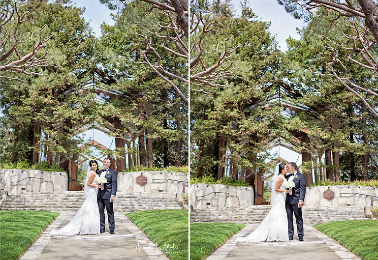 Palos Verdes wedding, glass chapel wedding, wayfarer's chapel wedding, vintage wedding, travel theme wedding, blue wedding, lace wedding gown, ivanka trump wedding shoes, queen mary wedding, queen mary grand salon wedding, san vicente park wedding portraits, beach view wedding, southern california wedding, black and white wedding photos, fun and classy wedding, lace wedding dress, hydrangea flower arrangements, unique wedding theme, southern california wedding photographer, los angeles wedding photographer, long beach wedding photographer, palos verdes wedding photographer