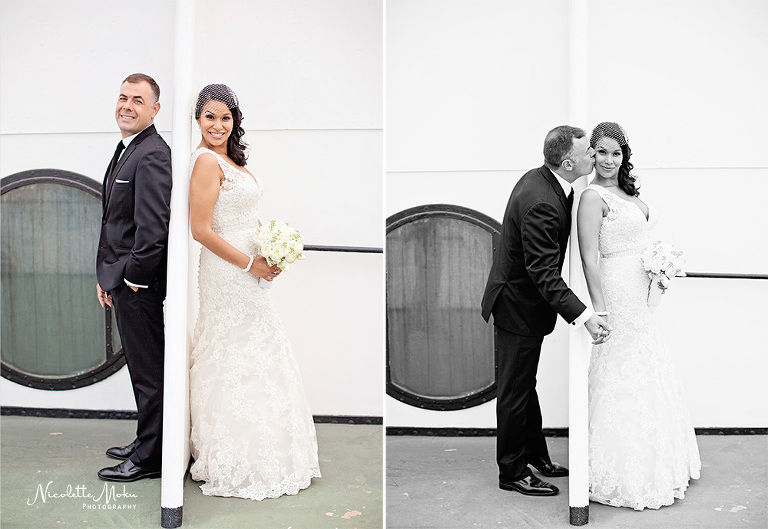 Palos Verdes wedding, glass chapel wedding, wayfarer's chapel wedding, vintage wedding, travel theme wedding, blue wedding, lace wedding gown, ivanka trump wedding shoes, queen mary wedding, queen mary grand salon wedding, san vicente park wedding portraits, beach view wedding, southern california wedding, black and white wedding photos, fun and classy wedding, lace wedding dress, hydrangea flower arrangements, unique wedding theme, southern california wedding photographer, los angeles wedding photographer, long beach wedding photographer, palos verdes wedding photographer