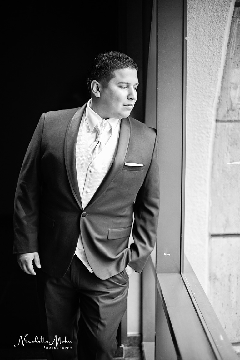 sofitel hotel wedding, west los angeles wedding, arcadia wedding, church wedding, los angeles church wedding, restaurant reception, terrace reception, black and white wedding portraits, coral wedding, irises designs wedding, el capital grille wedding, tiffany wedding rings, natural light wedding photography, flash wedding photography, los angeles wedding photographer, west los angeles wedding photographer, west l.a wedding photographer, whittier wedding photographer