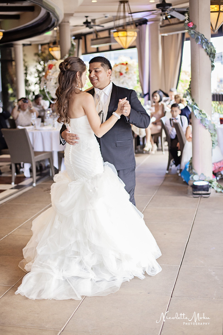 sofitel hotel wedding, west los angeles wedding, arcadia wedding, church wedding, los angeles church wedding, restaurant reception, terrace reception, black and white wedding portraits, coral wedding, irises designs wedding, el capital grille wedding, tiffany wedding rings, natural light wedding photography, flash wedding photography, los angeles wedding photographer, west los angeles wedding photographer, west l.a wedding photographer, whittier wedding photographer