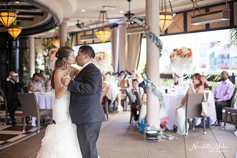 sofitel hotel wedding, west los angeles wedding, arcadia wedding, church wedding, los angeles church wedding, restaurant reception, terrace reception, black and white wedding portraits, coral wedding, irises designs wedding, el capital grille wedding, tiffany wedding rings, natural light wedding photography, flash wedding photography, los angeles wedding photographer, west los angeles wedding photographer, west l.a wedding photographer, whittier wedding photographer