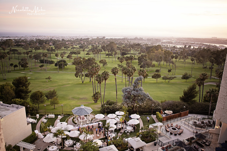 newport beach wedding, orange county wedding, outdoor wedding, gazebo wedding, newport beach marriott hotel & spa wedding, events by robin, tavola linen, gorgeous wedding cake, pink and grey wedding, summer wedding, southern california wedding, dave forsythe, ashley forsythe, betsey johnson wedding shoes, first look, white peony wedding bouquet, hotel wedding, orange county wedding photographer, newport beach wedding photographer, los angeles wedding photographer