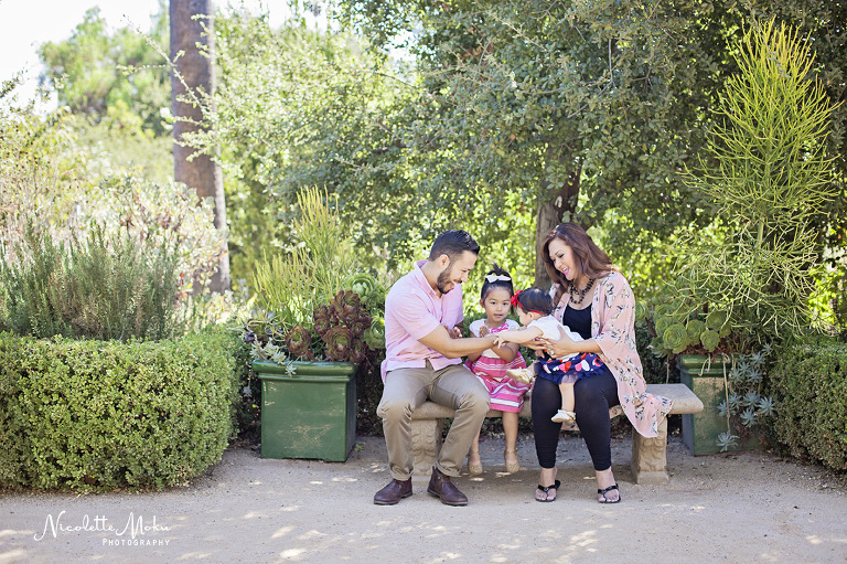 pasadena family photos, pasadena family session, pasadena family photographer, urban family photos, garden family pictures,  small children family pictures, cute family session