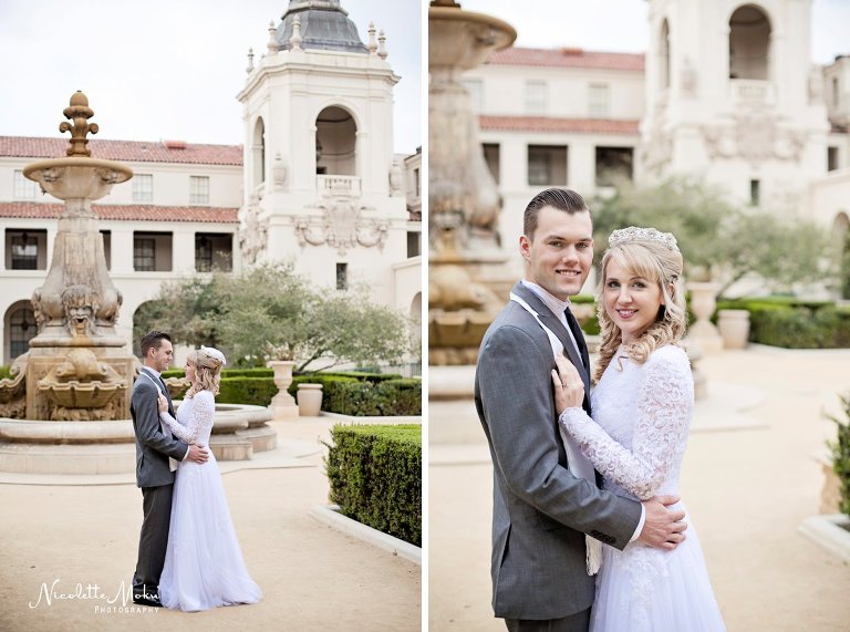 pasadena wedding, pasadena city  hall wedding, pasadena city hall portraits, pasadena wedding photographer, la wedding photographer, los angeles wedding photographer, whittier wedding photographer, garden wedding photos, classic wedding photos, conservative wedding photos, vintage inspired wedding dress, timeless wedding portraits