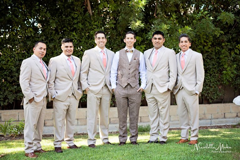 orange county wedding, orange county wedding photographer, diy wedding, coral wedding, coral garden wedding, spanish decorated wedding, spanish garden wedding, outdoor wedding, outdoor reception, santa ana wedding, oc wedding, heritage museum wedding, vintage inspired tux, tweed tux, unique bow tie, romantic outdoor wedding, romantic garden wedding, sunset wedding portraits, los angeles wedding, la county wedding photographer, santa ana photographer, santa ana wedding photographer, santa ana lifestyle photographer, heritage museum photographer