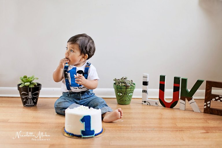 whittier family photographer, at home portraits, 1st birthday photos, boys 1st birthday portraits, star wars portraits, star wars themed portraits, kings hawaiian bakery, kings hawaiian cake, firefighter birthday pictures, firefighter themed portraits, baby fireman, la co fd, los angeles county fire department portraits, cake smash, baby's 1st birthday, cake smash session, 1st birthday cake smash, whittier baby photographer, la family photographer, los angeles family photographer, los angeles cake smash, at home portrait session, lifestyle family photographer