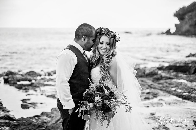 beach trash the dress, beach wedding, elaine traches, flower crown wedding photos, formal wedding portraits on the beach, laguna beach family photographer, laguna beach wedding, laguna beach wedding photographer, oc wedding photographer, orange county wedding photographer, outdoor wedding, tide pool wedding photos, trash the dress, trash the dress session, water trash the dress, wedding photos in the water, wedding photos on the beach, whimsical wedding portraits