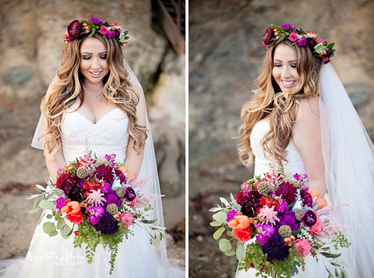 beach trash the dress, beach wedding, elaine traches, flower crown wedding photos, formal wedding portraits on the beach, laguna beach family photographer, laguna beach wedding, laguna beach wedding photographer, oc wedding photographer, orange county wedding photographer, outdoor wedding, tide pool wedding photos, trash the dress, trash the dress session, water trash the dress, wedding photos in the water, wedding photos on the beach, whimsical wedding portraits