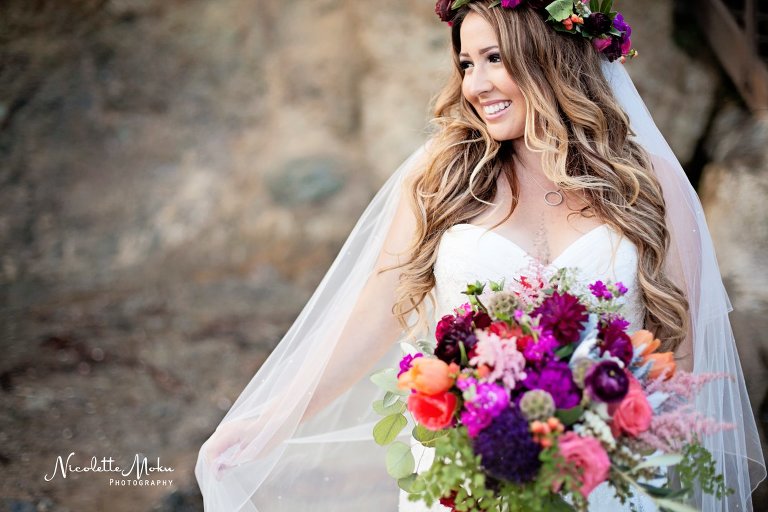 beach trash the dress, beach wedding, elaine traches, flower crown wedding photos, formal wedding portraits on the beach, laguna beach family photographer, laguna beach wedding, laguna beach wedding photographer, oc wedding photographer, orange county wedding photographer, outdoor wedding, tide pool wedding photos, trash the dress, trash the dress session, water trash the dress, wedding photos in the water, wedding photos on the beach, whimsical wedding portraits