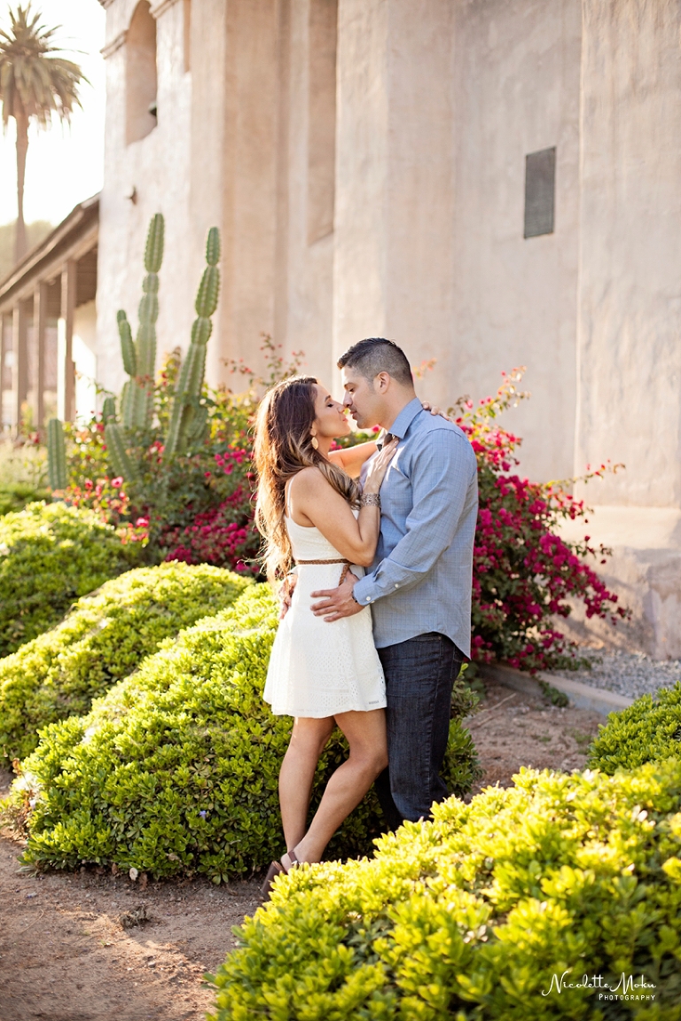 outdoor engagement session, pasadena city hall wedding, pasadena city hall wedding portraits, pink wedding, romantic engagement photos, san gabriel mission, san gabriel mission engagement, san gabriel photographer, san gabriel playhouse, san gabriel playhouse engagement, spanish engagement session, sunlit engagement session, sunset engagement photos, water fountain, whittier engagement photographer, whittier photographer, whittier wedding photographer, san gabriel engagement session, san gabriel photographer, golden hour engagement, golden light, sunset photos, sunset engagement