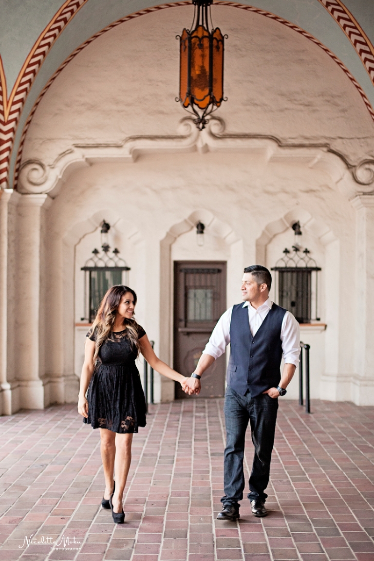 outdoor engagement session, pasadena city hall wedding, pasadena city hall wedding portraits, pink wedding, romantic engagement photos, san gabriel mission, san gabriel mission engagement, san gabriel photographer, san gabriel playhouse, san gabriel playhouse engagement, spanish engagement session, sunlit engagement session, sunset engagement photos, water fountain, whittier engagement photographer, whittier photographer, whittier wedding photographer, san gabriel engagement session, san gabriel photographer, golden hour engagement, golden light, sunset photos, sunset engagement