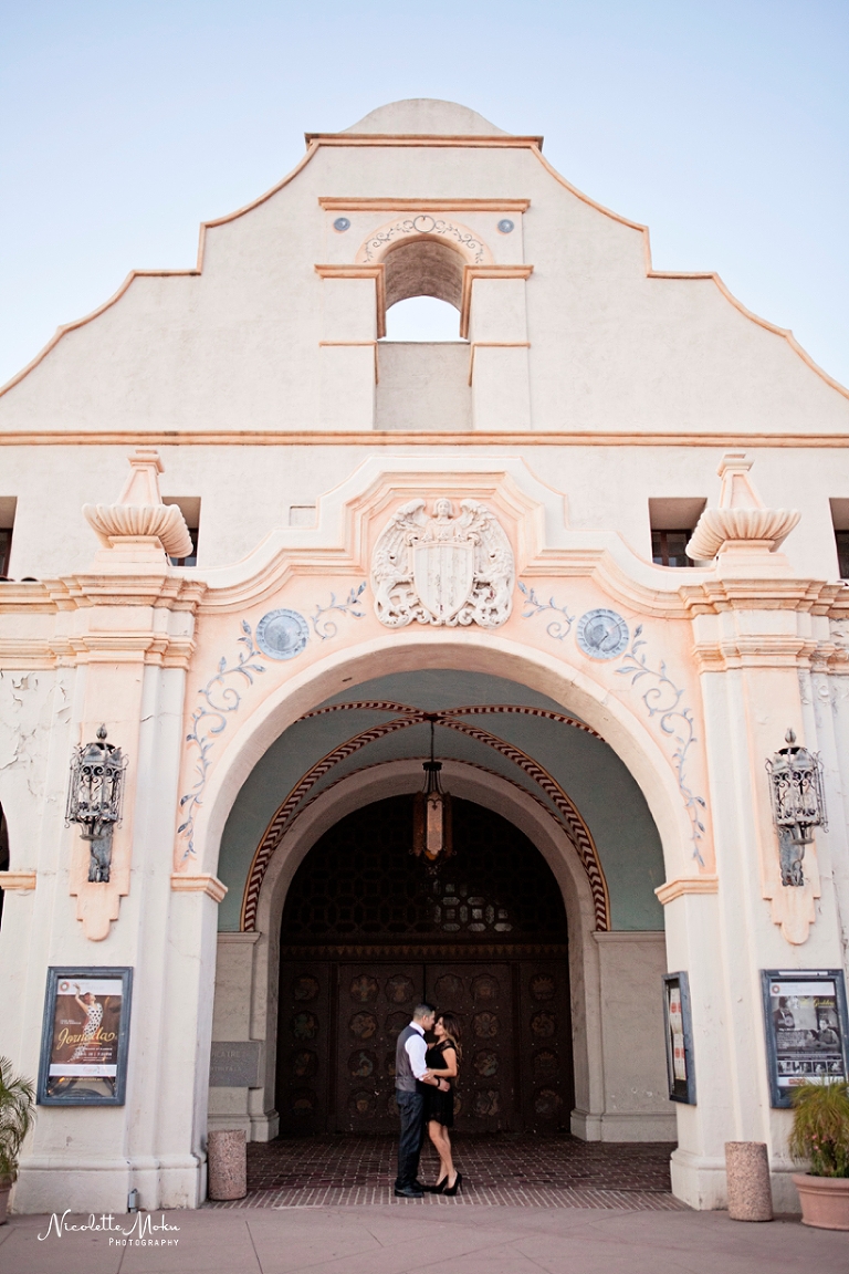 outdoor engagement session, pasadena city hall wedding, pasadena city hall wedding portraits, pink wedding, romantic engagement photos, san gabriel mission, san gabriel mission engagement, san gabriel photographer, san gabriel playhouse, san gabriel playhouse engagement, spanish engagement session, sunlit engagement session, sunset engagement photos, water fountain, whittier engagement photographer, whittier photographer, whittier wedding photographer, san gabriel engagement session, san gabriel photographer, golden hour engagement, golden light, sunset photos, sunset engagement