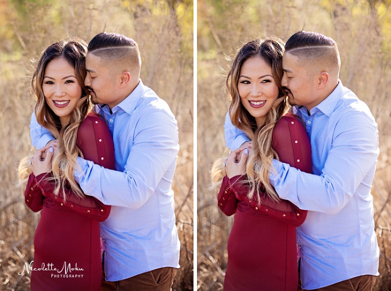 open field portraits, open field engagement session, warm sunny lit engagement, warm light photos, warm light engagement, whittier photographer, whittier engagement photographer, whittier wedding photographer, natural light photographer, lifestyle engagement photos