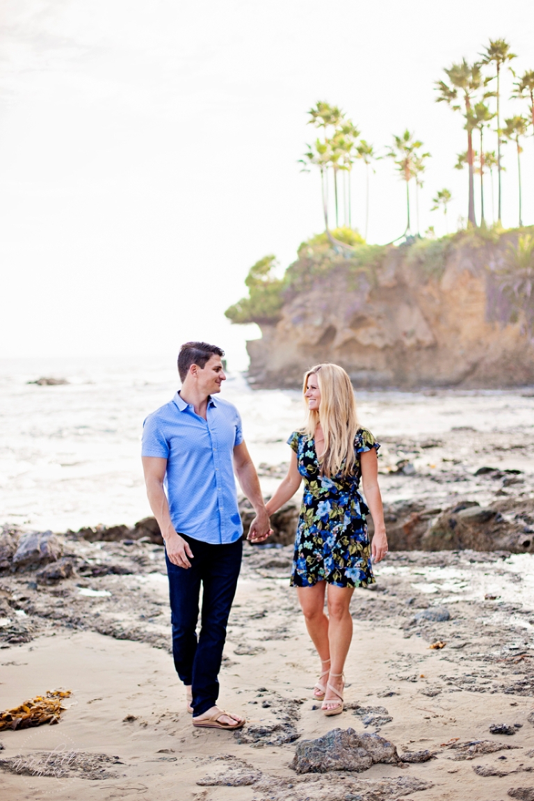 Laguna beach engagement session, laguna beach engagement, beach engagement session, laguna beach photographer, whittier photographer, outdoor photographer, natural light photographer, natural light engagement session, sunset engagement, golden hour, lifestyle photographer