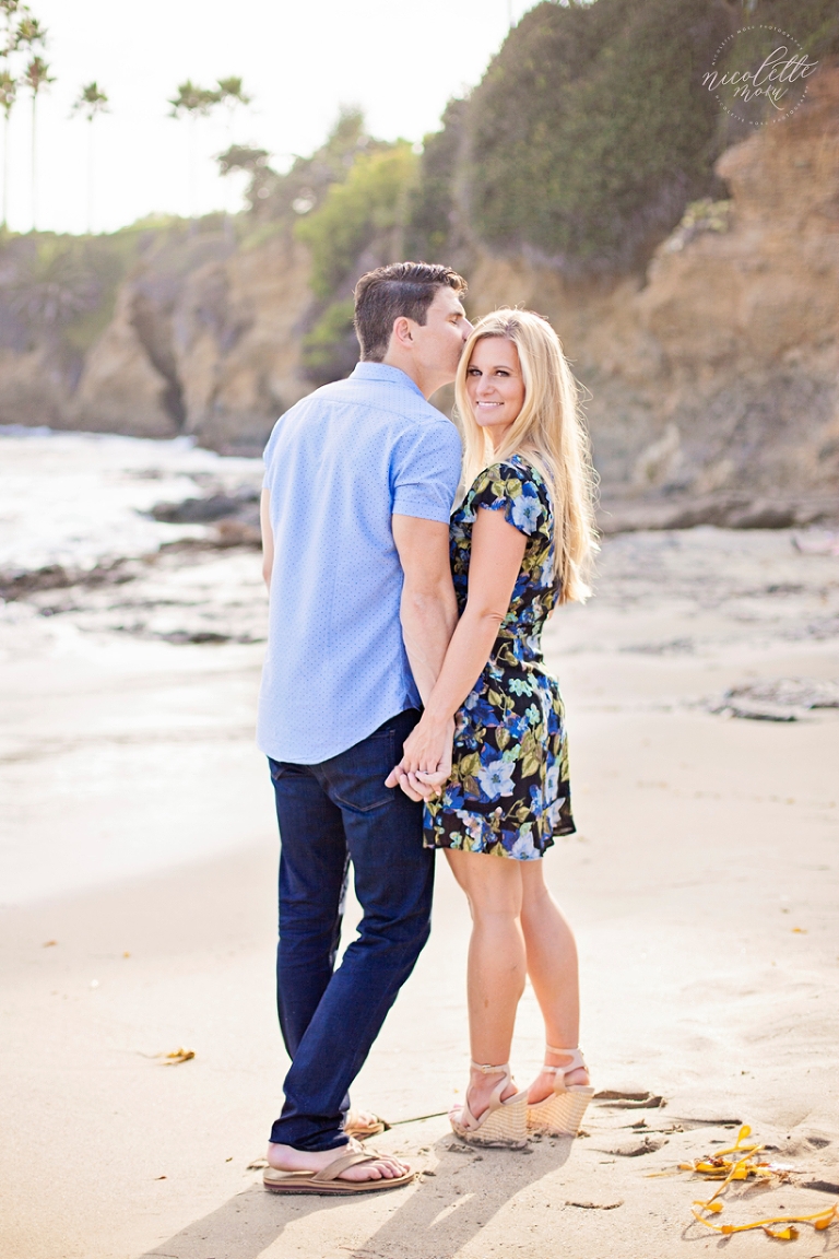 Laguna beach engagement session, laguna beach engagement, beach engagement session, laguna beach photographer, whittier photographer, outdoor photographer, natural light photographer, natural light engagement session, sunset engagement, golden hour, lifestyle photographer