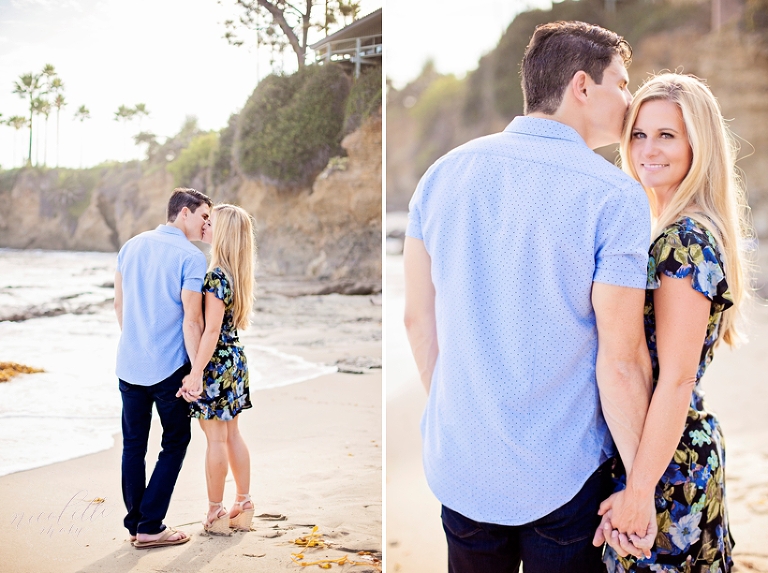 Laguna beach engagement session, laguna beach engagement, beach engagement session, laguna beach photographer, whittier photographer, outdoor photographer, natural light photographer, natural light engagement session, sunset engagement, golden hour, lifestyle photographer