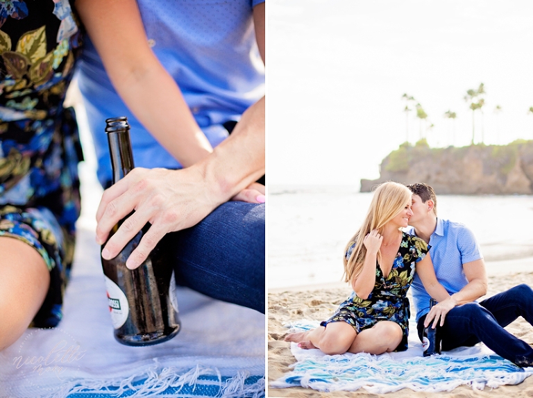 Laguna beach engagement session, laguna beach engagement, beach engagement session, laguna beach photographer, whittier photographer, outdoor photographer, natural light photographer, natural light engagement session, sunset engagement, golden hour, lifestyle photographer