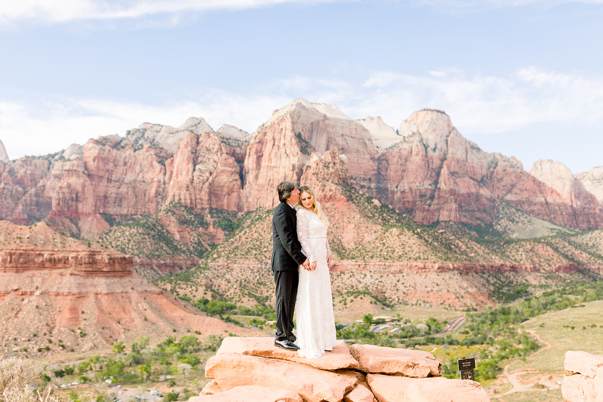 Zion national park elopement