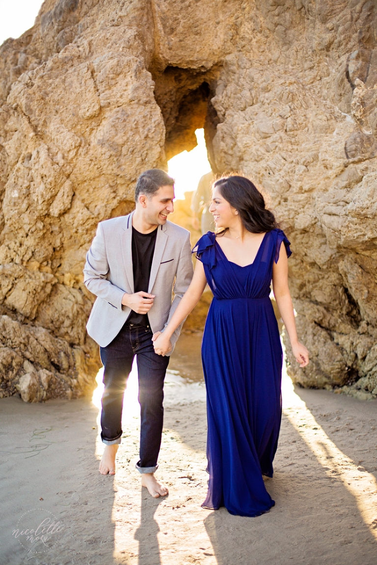 malibu engagement session, el matador engagement session, golden hour engagement session, sunset engagement session, sunset beach engagement, sunset photos, sunset engagement, beach engagement session, nicolette moku photography, whittier engagement photographer, whittier wedding photographer, natural light photographer