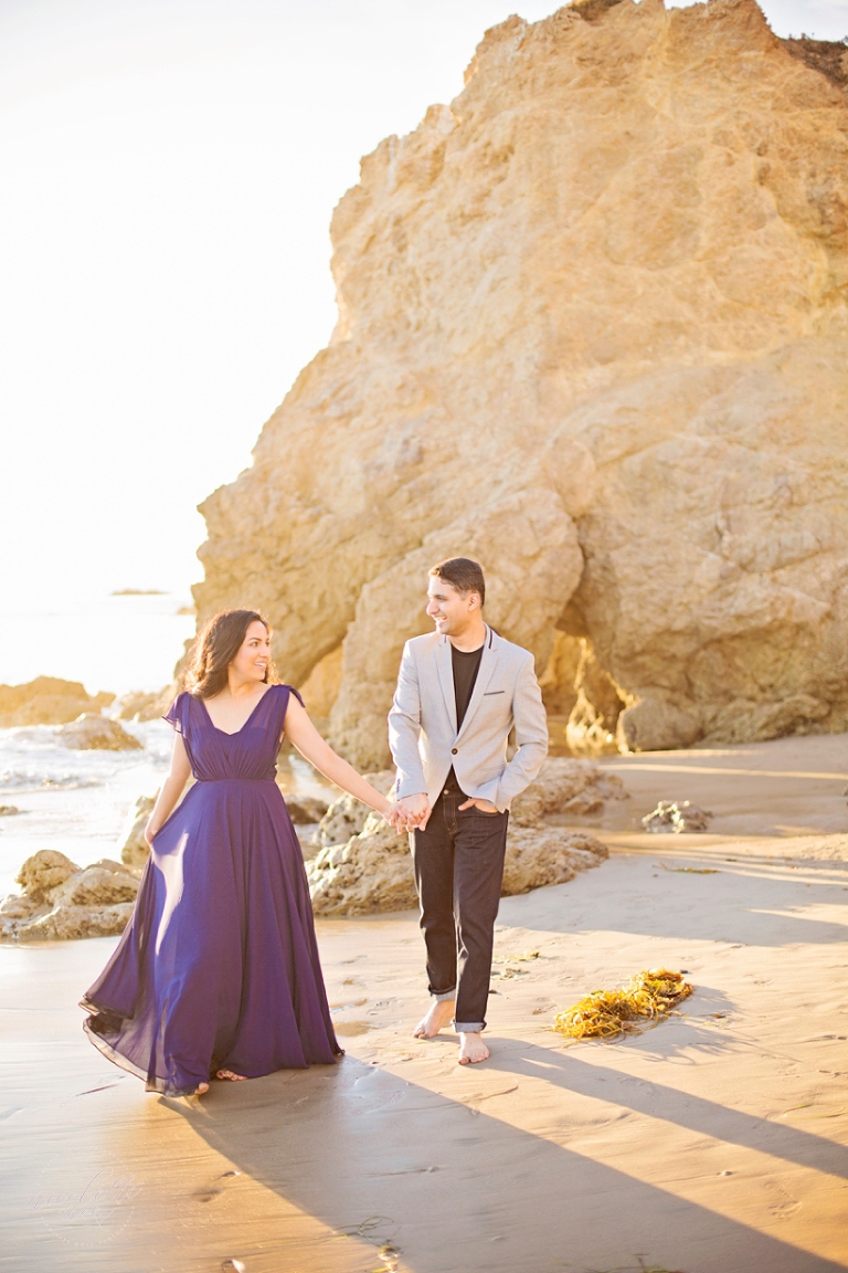 malibu engagement session, el matador engagement session, golden hour engagement session, sunset engagement session, sunset beach engagement, sunset photos, sunset engagement, beach engagement session, nicolette moku photography, whittier engagement photographer, whittier wedding photographer, natural light photographer