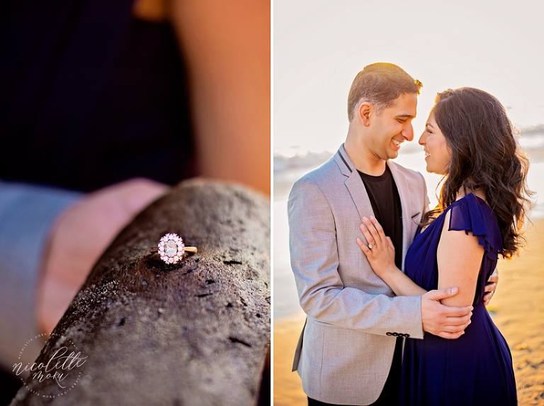 malibu engagement session, el matador engagement session, golden hour engagement session, sunset engagement session, sunset beach engagement, sunset photos, sunset engagement, beach engagement session, nicolette moku photography, whittier engagement photographer, whittier wedding photographer, natural light photographer