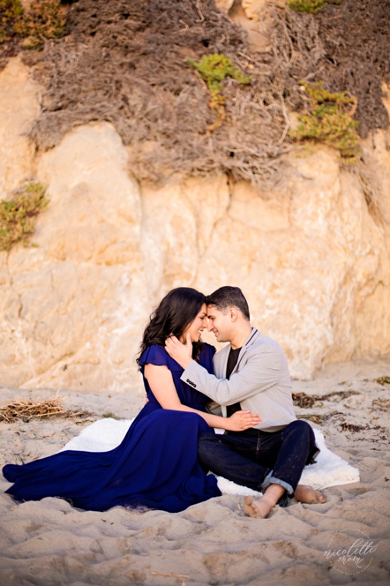 malibu engagement session, el matador engagement session, golden hour engagement session, sunset engagement session, sunset beach engagement, sunset photos, sunset engagement, beach engagement session, nicolette moku photography, whittier engagement photographer, whittier wedding photographer, natural light photographer