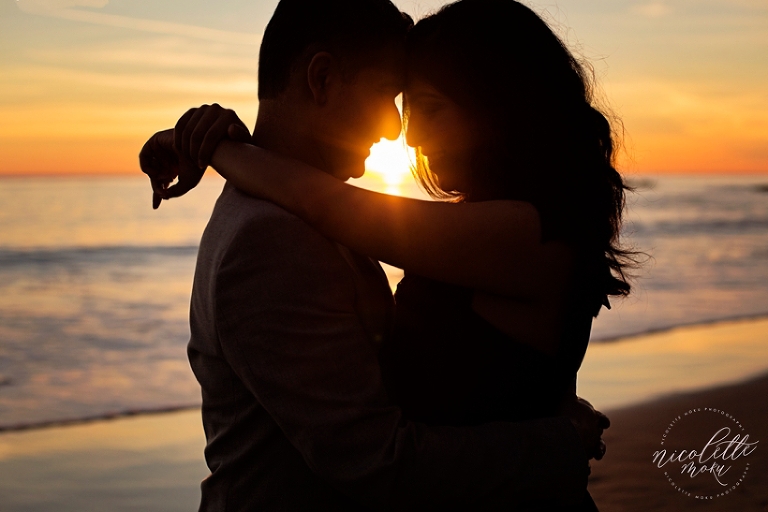 malibu engagement session, el matador engagement session, golden hour engagement session, sunset engagement session, sunset beach engagement, sunset photos, sunset engagement, beach engagement session, nicolette moku photography, whittier engagement photographer, whittier wedding photographer, natural light photographer