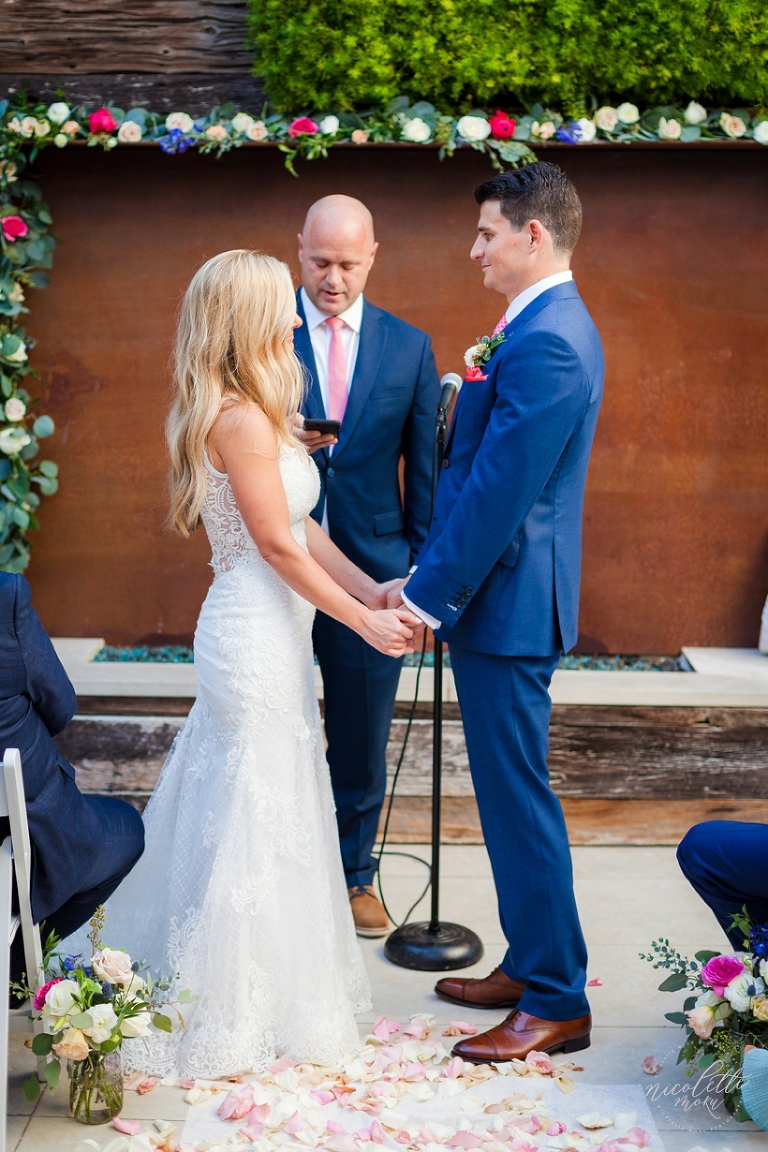 laguna beach wedding, playful wedding, beach wedding, oc beach wedding photographer, laguna beach wedding photographer, seven4one hotel wedding, cargo creative floral designs, badgley mishka wedding dress, designer wedding gown, vibrant wedding, fun wedding design, sunset beach wedding photos, whittier wedding photographer,