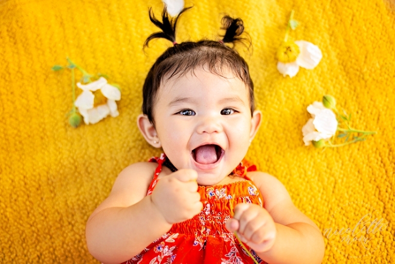baby portraits, baby photography, baby pictures, 6 month baby portraits, outdoor family photos, outdoor baby portraits, nature, whittier family photographer, whittier family photos, outdoor family photos in whittier, whittier photographer