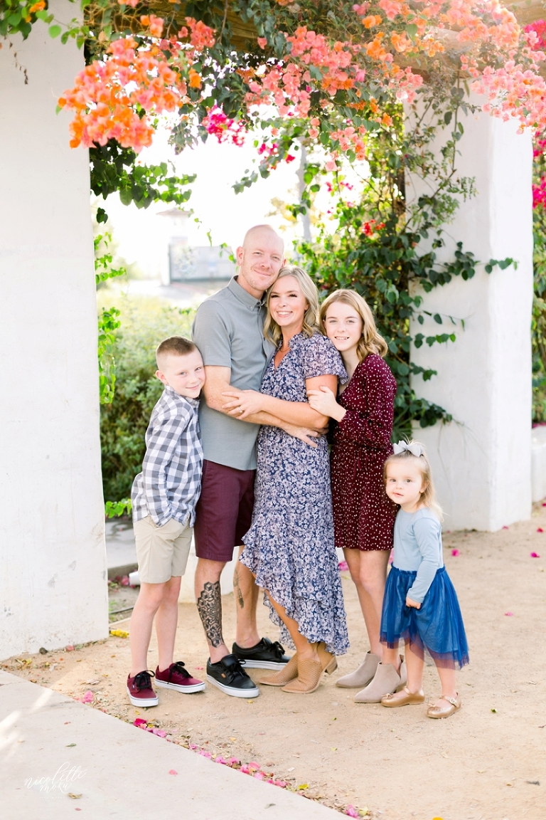 whittier family photos, whittier outdoor photos, whittier family photographer, garden family photos, los angeles family photographer, vibrant family photos, 